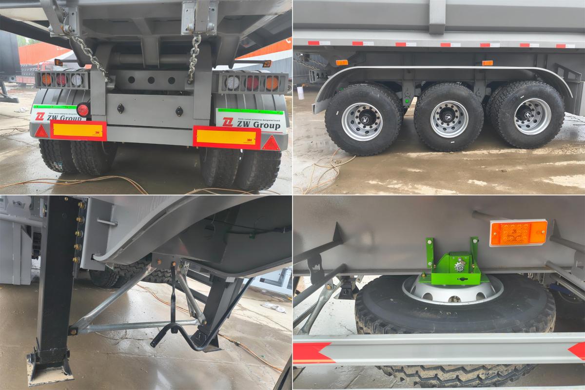 3 Axle Rear Dump Semi Trailer