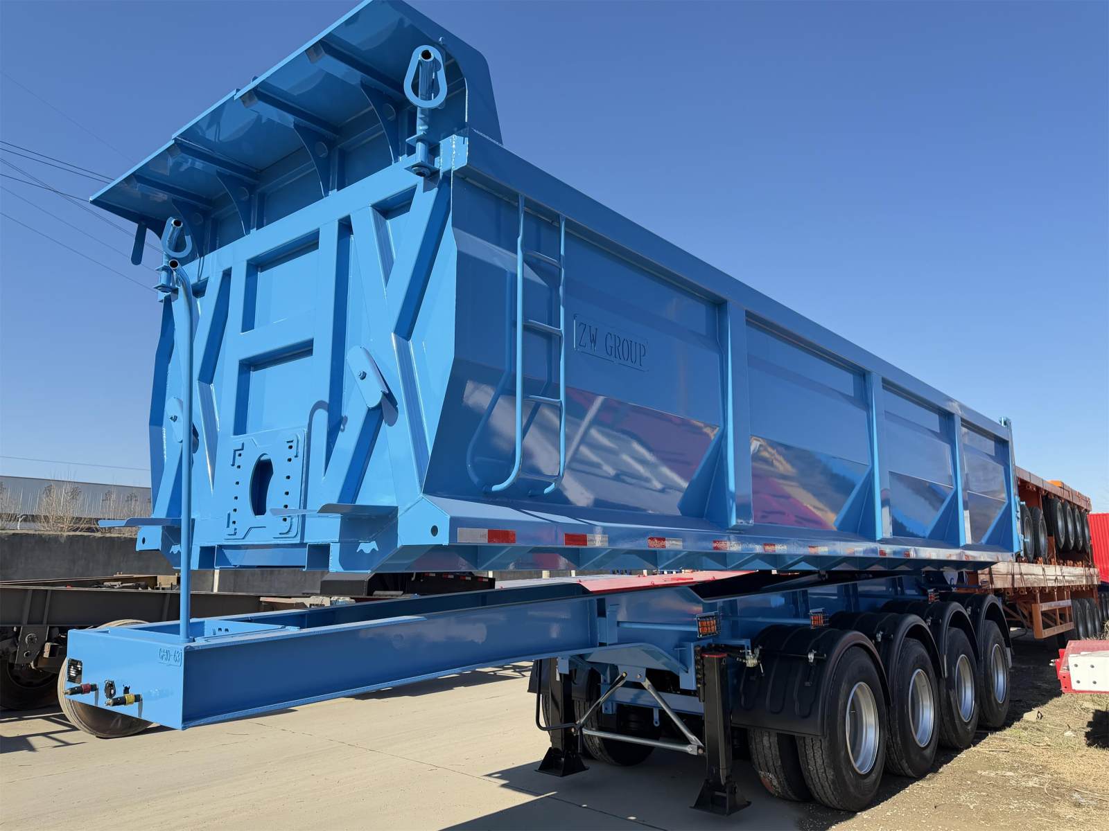 4 Axles Rear Dump Semi Trailer