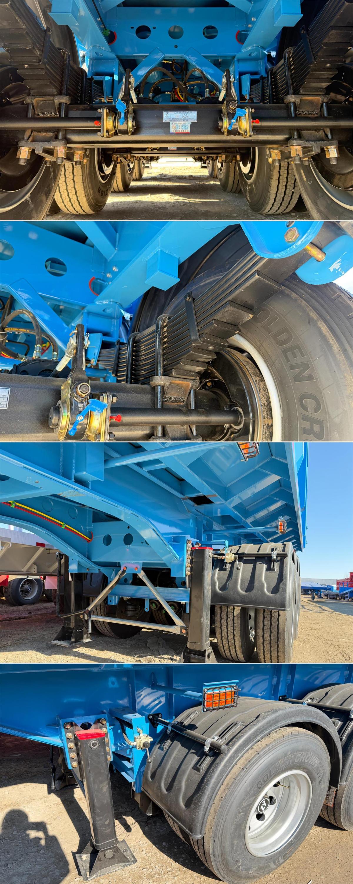 4 Axles Rear Dump Semi Trailer