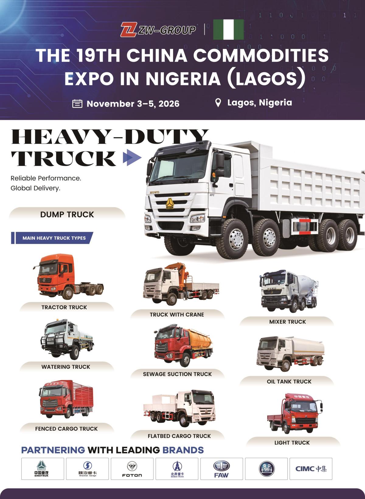 ZW Group at 19th China Commodities Expo Nigeria 2026 (Booth 1 A01)