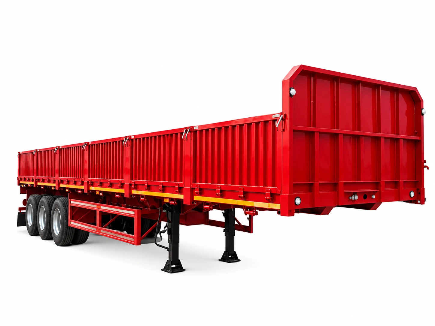 Trela ya nusu yenye kuta za pembeni yenye urefu wa mita 13 13m Sidewall Semi Trailer