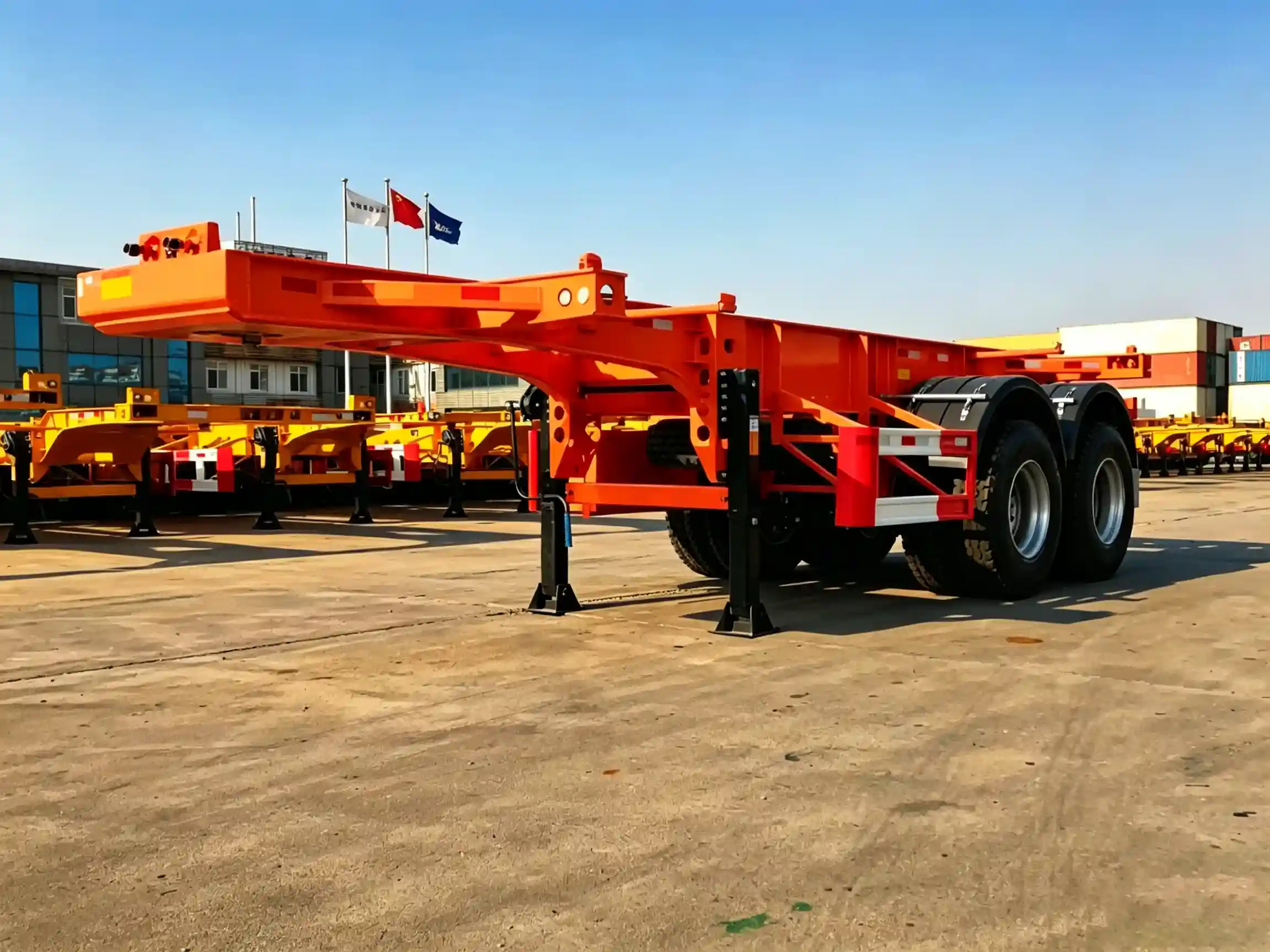 2-Achs-20-Fuß-Containerchassisauflieger