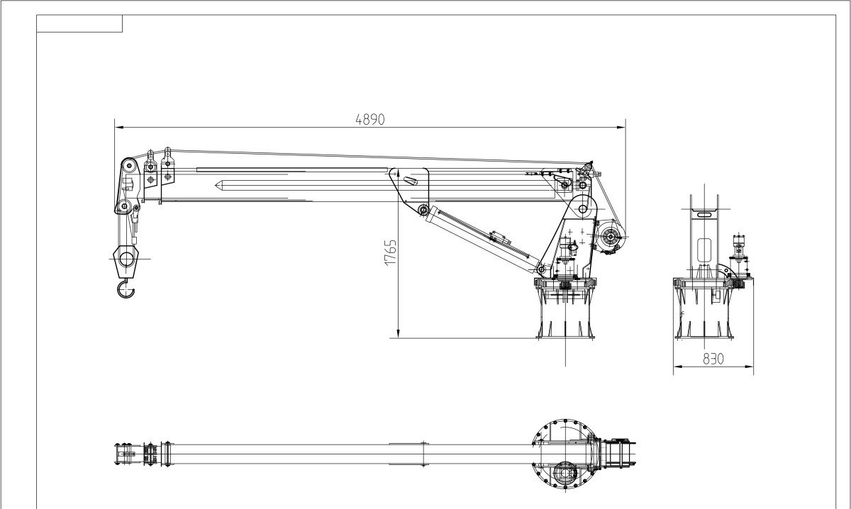 5T Crane layout plan