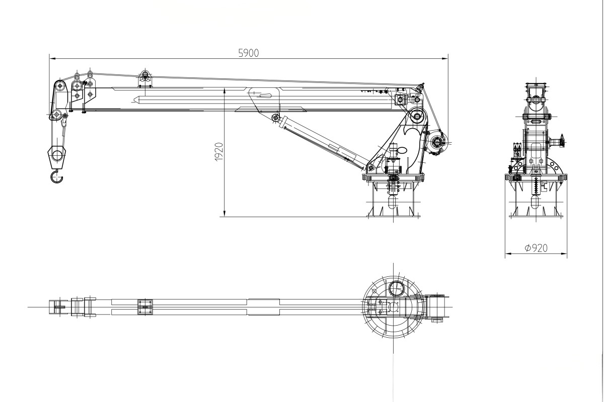 8T Crane layout plan