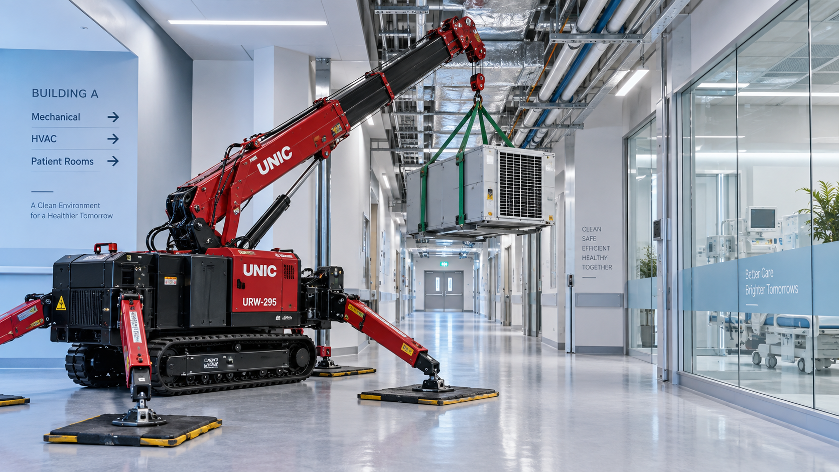 When electric crawler spider cranes suit occupied buildings