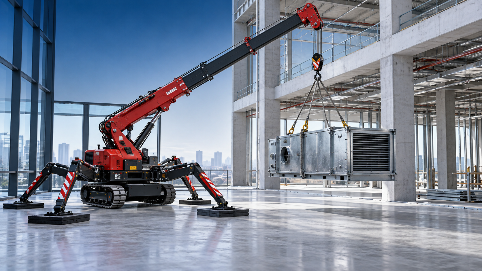 How lift radius limits the usable capacity of a 3Ton crawler spider crane