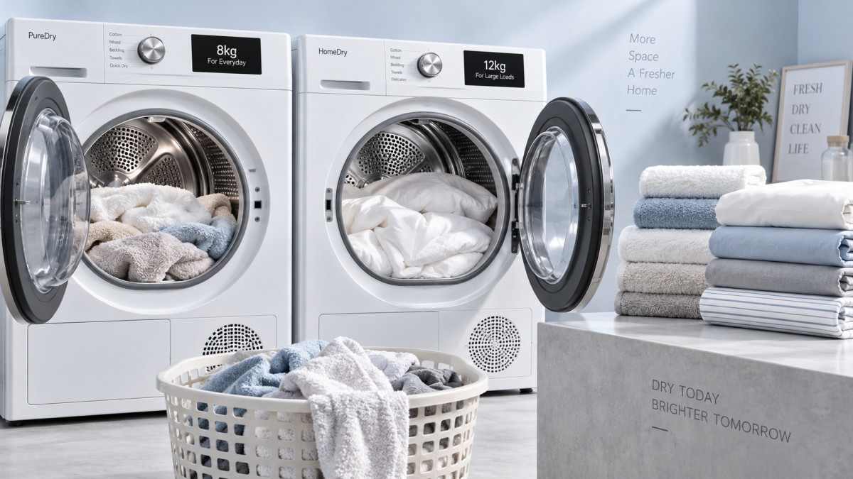 XH80-Z801 8kg vs XH80-Z801 8kg vs. XH80-Z711 7kg: Which Dryer Capacity Do You Need?