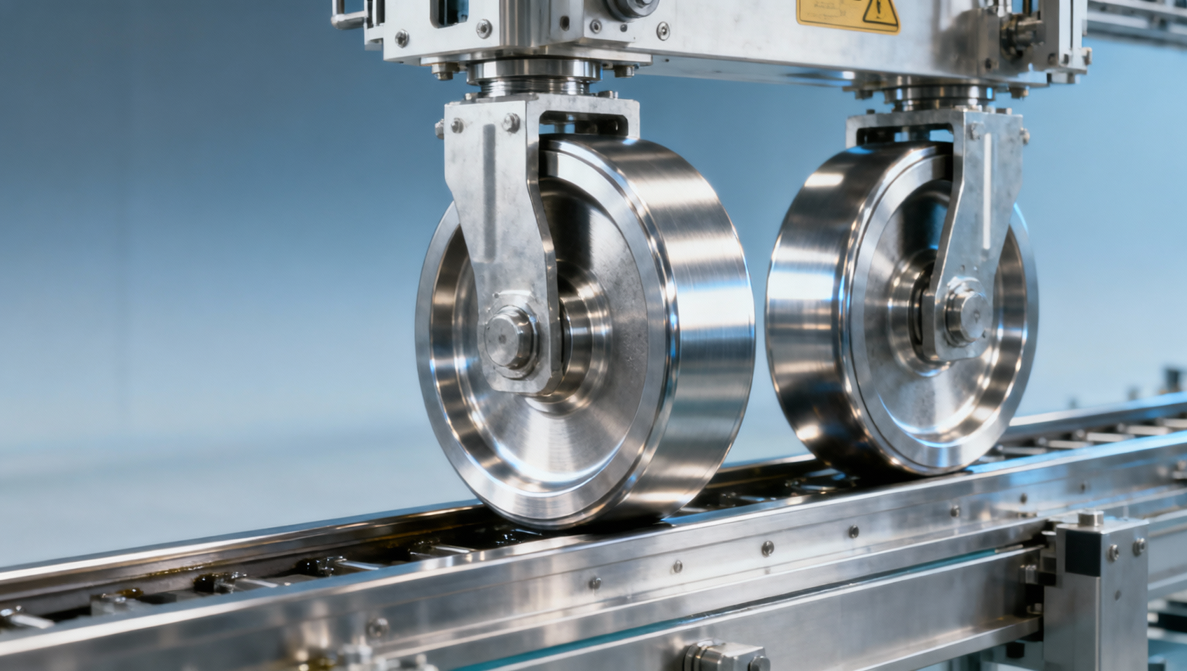 Ruedas para puentes grúa en instalaciones de semiconductores de sala limpia: límites de generación de partículas y cumplimiento de ISO Clase 5
