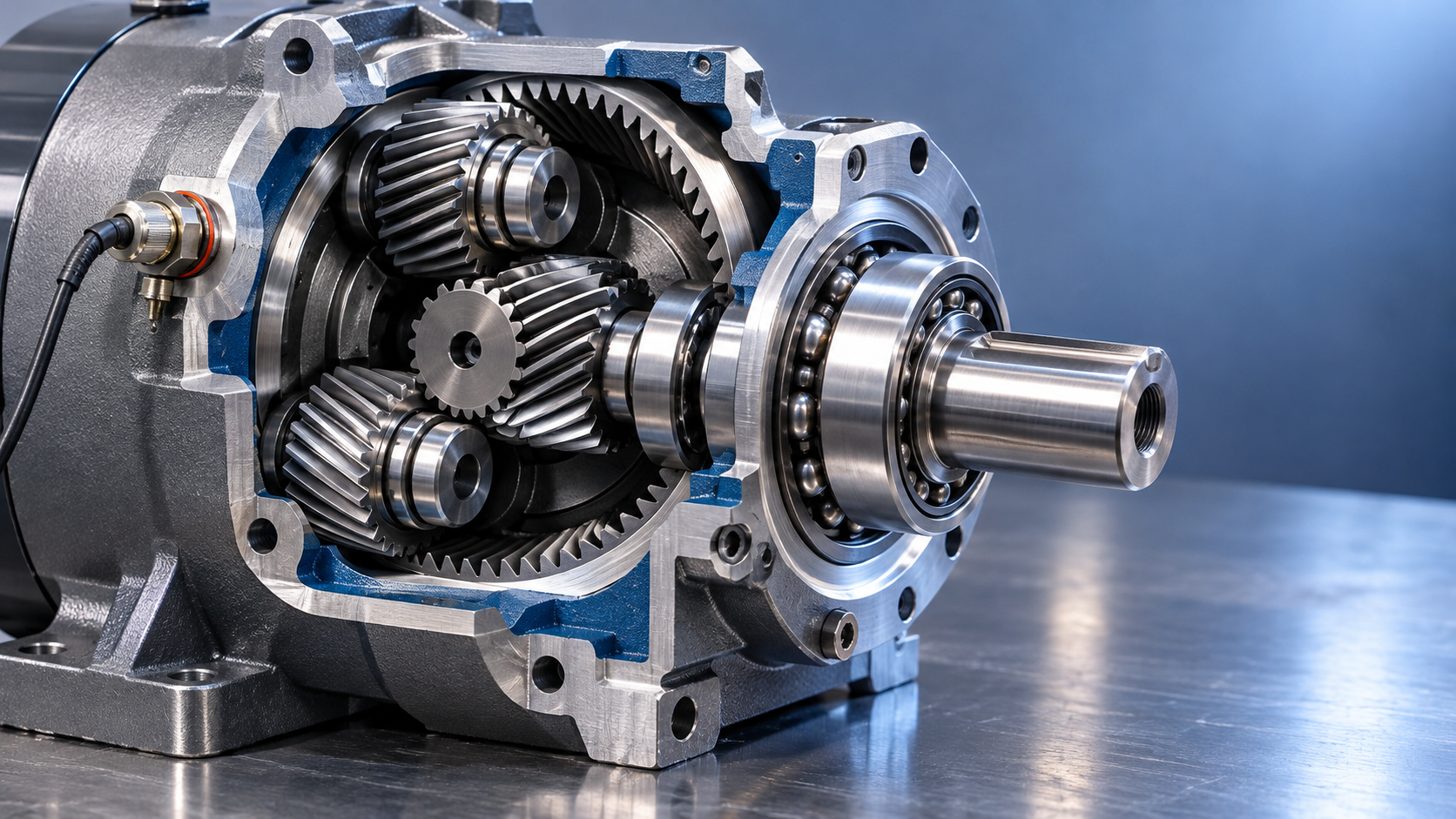 Why helical planetary gears may overheat during continuous duty