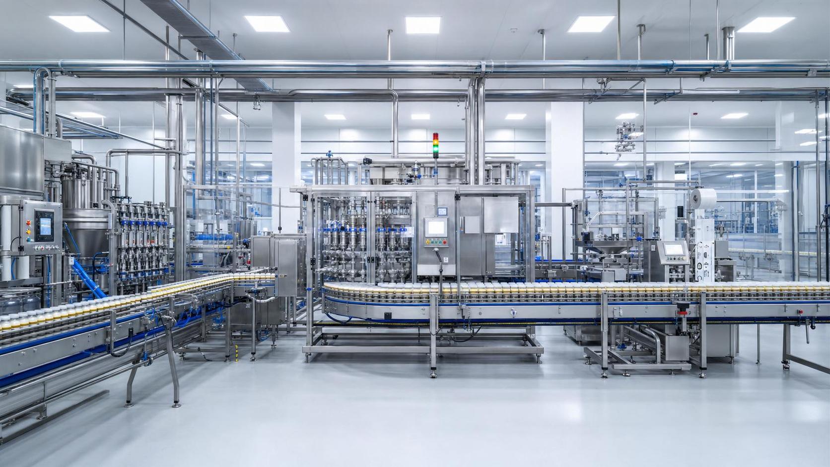 Integrated Food Processing Systems for Multi-Line Plants: Integration Points and Common Bottlenecks