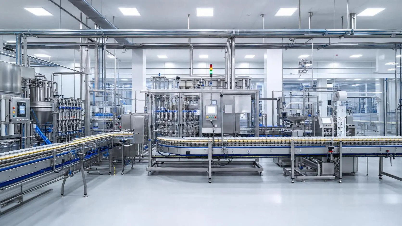 Integrated Food Processing Systems for Multi-Line Plants: Integration Points and Common Bottlenecks