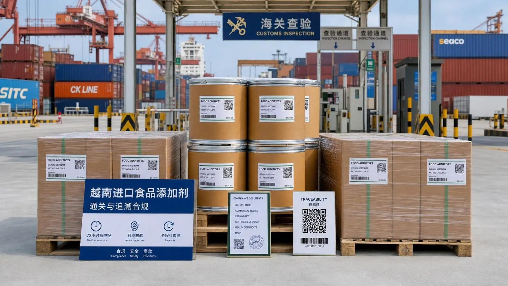 Vietnam to Require V-FAS 2.0 Trace Codes for Imported Food Additives