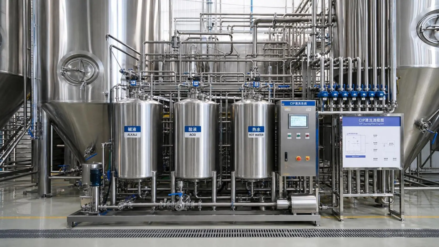 Clean-in-Place Systems for Breweries: Tank Size, Cycle Design, and Chemical Compatibility