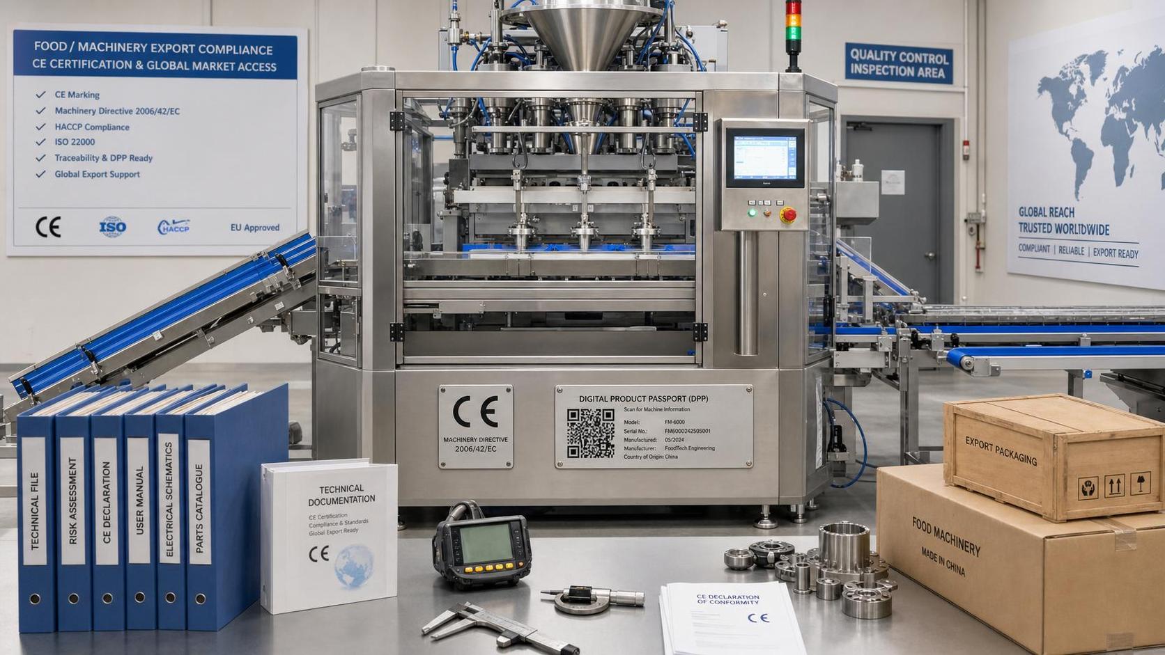 EU Rule Takes Effect: DPP Added to CE for Food Machinery