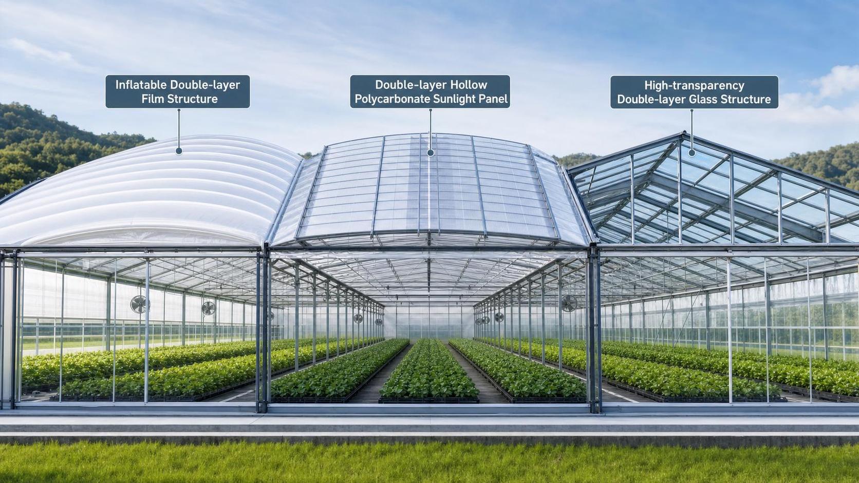 Double-Layer Greenhouse Covering Materials: Key Differences in Insulation, Light, and Lifespan