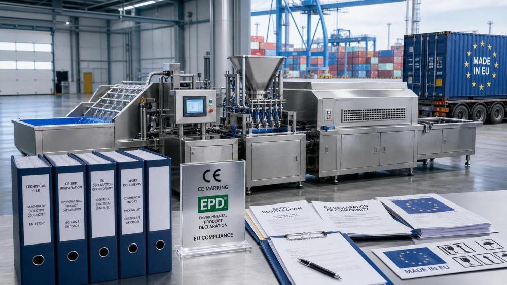 EU Requires CE-EPD for Food Processing Machinery EU Requires CE-EPD for Food Processing Machinery