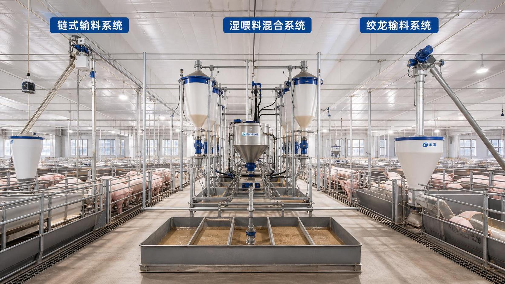 Feed Systems for Swine: Chain, Auger, or Wet Feeding for Different Barn Setups?
