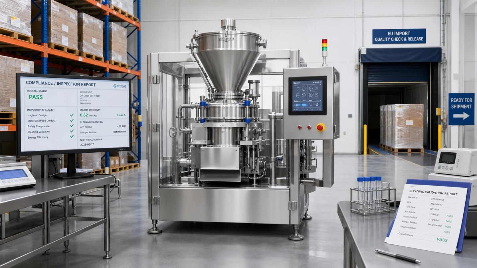 EU Sets CE-PEMS File Rule for Food Machinery Imports