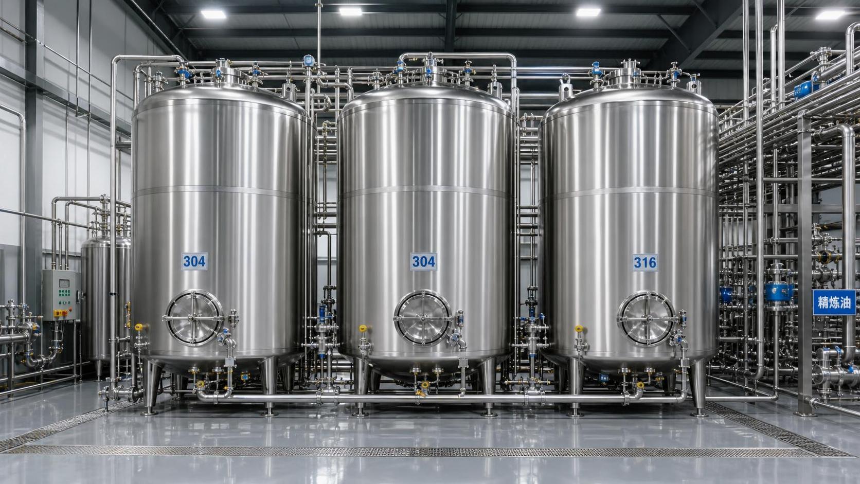 How Stainless Steel Grade Affects Hygiene and Service Life in Edible Oil Storage Tanks