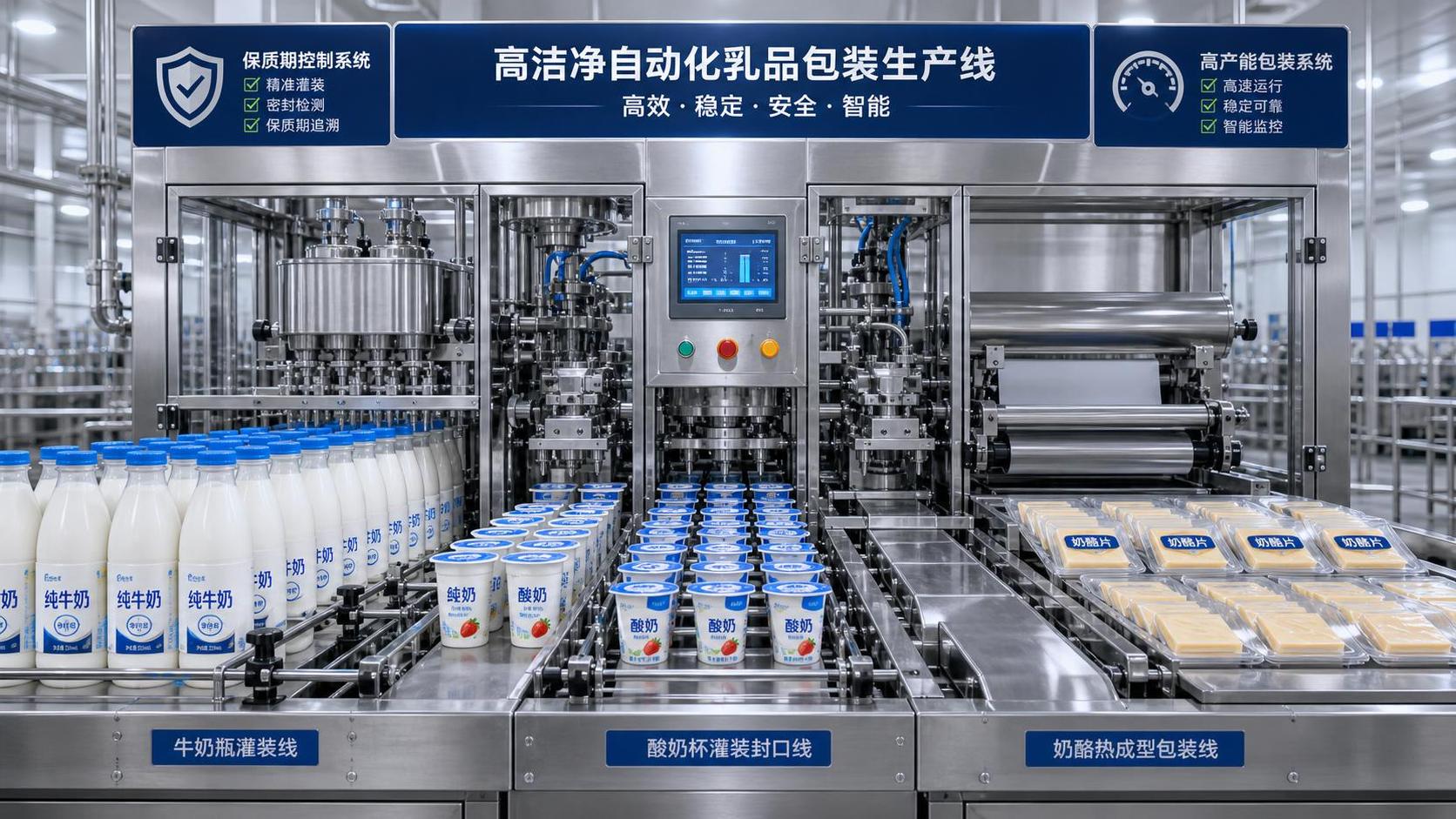 How to Choose Packaging Systems for Dairy Products Based on Shelf Life and Output