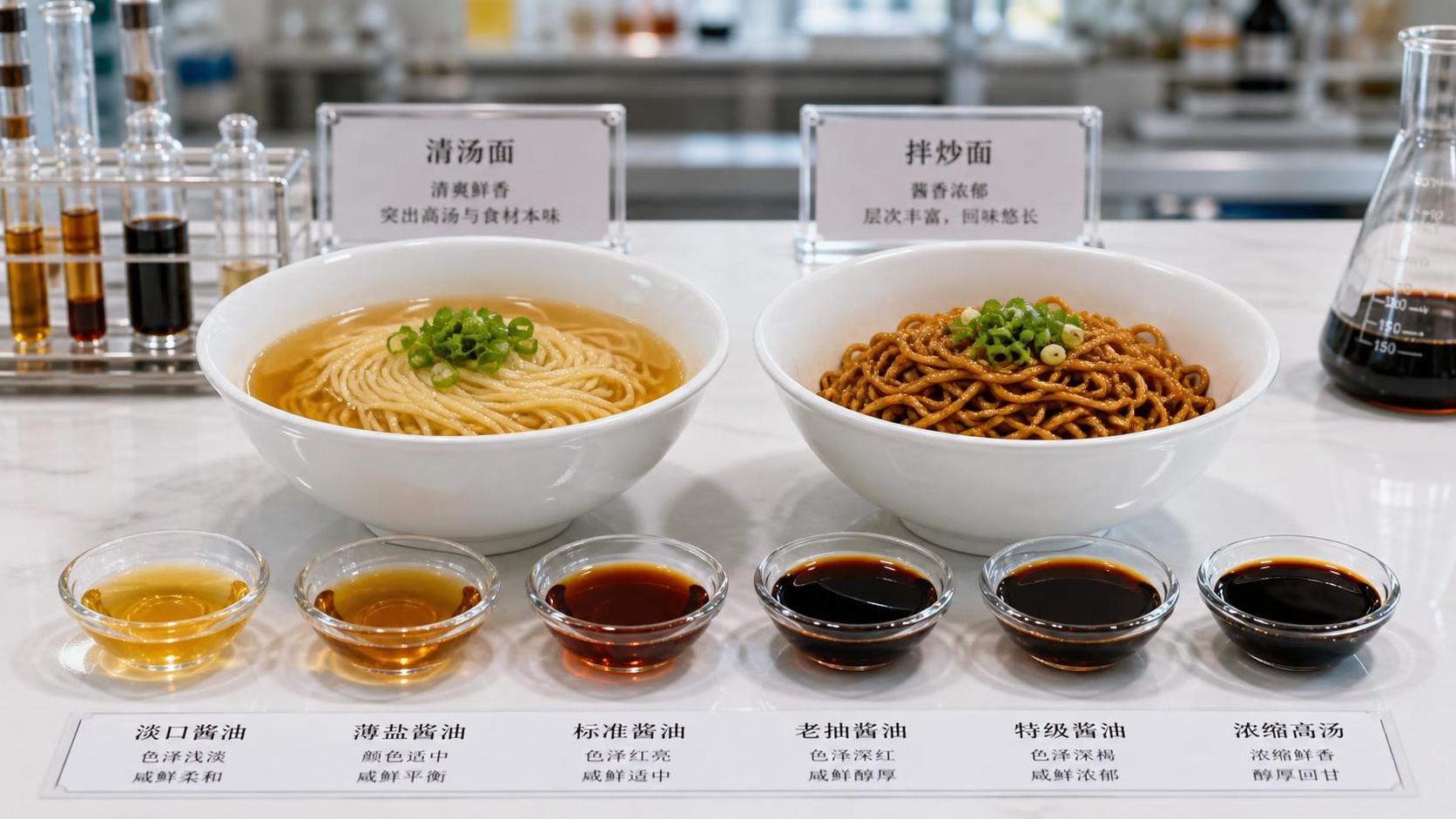 Selecting Soy Sauce for Noodles: Color, Saltiness, Aroma, and Consistency