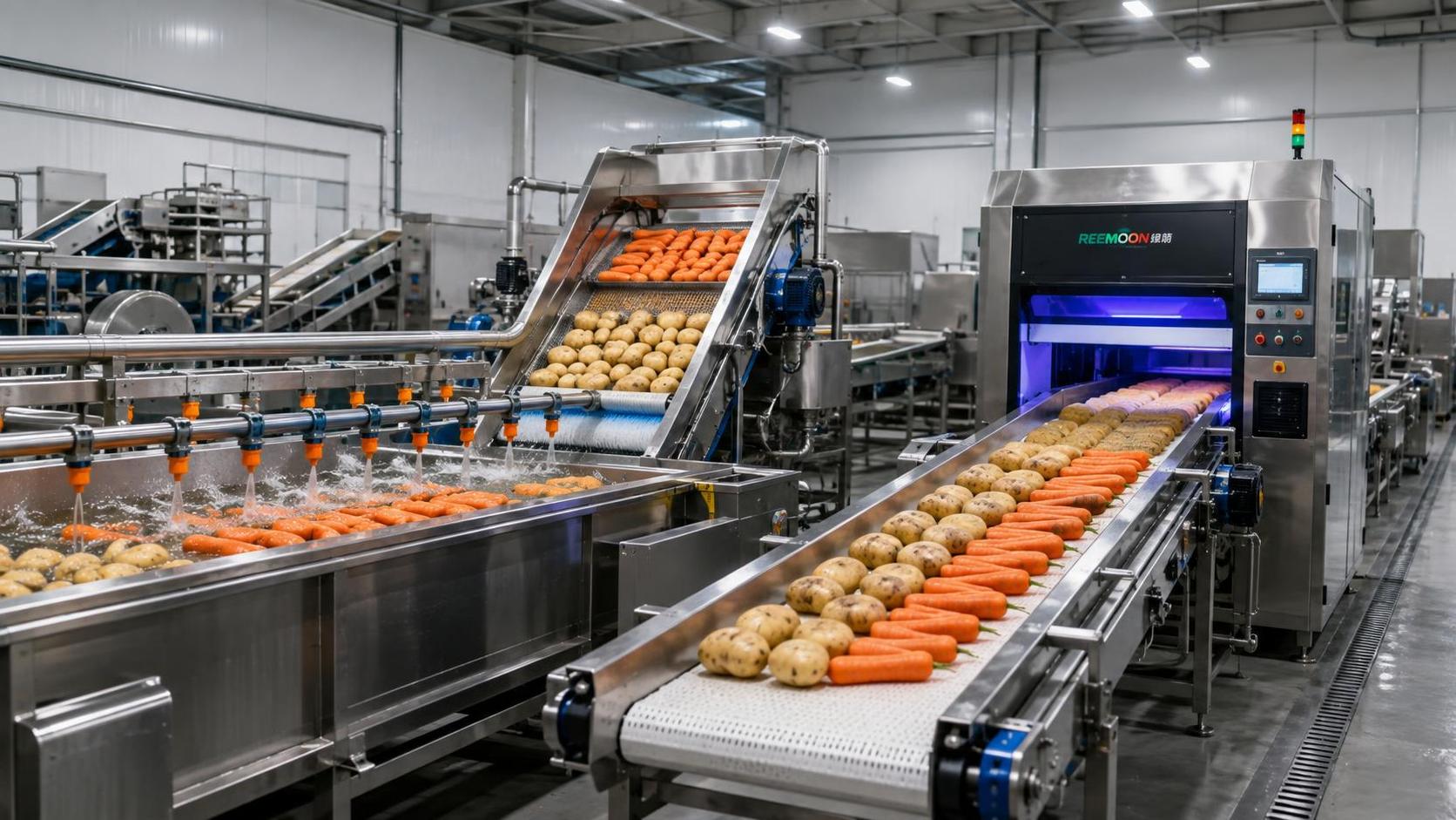 How washing and classification systems control quality in food processing