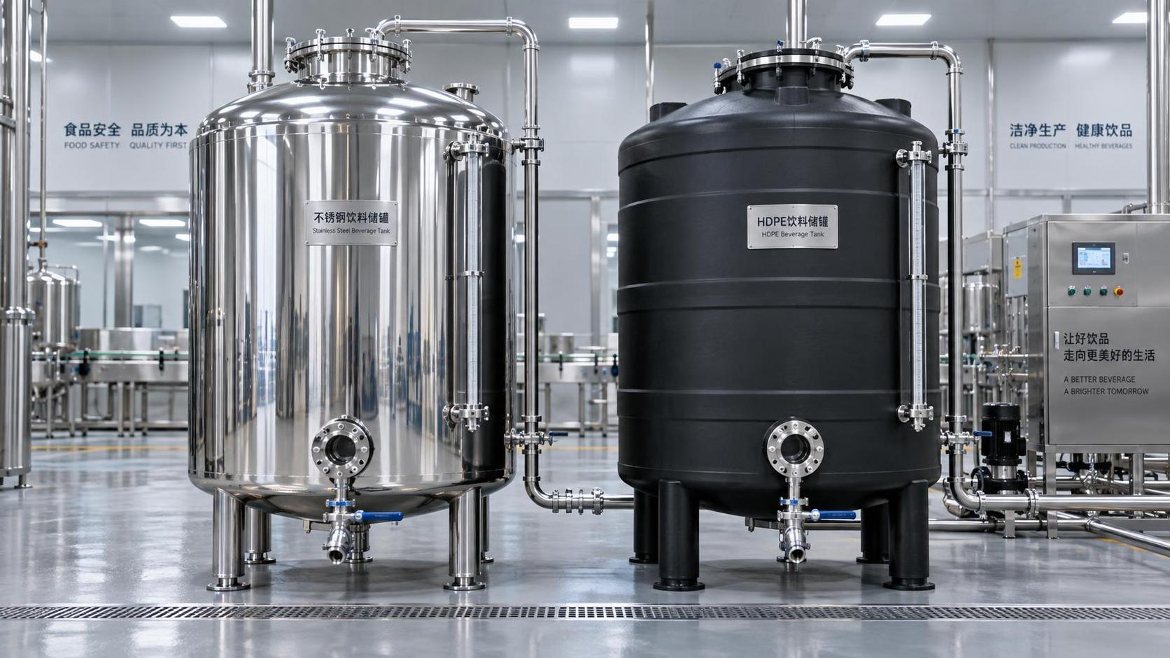 Stainless Steel vs. Polyethylene Beverage Tanks: Material Impact on Sanitation and Shelf Life in 2026