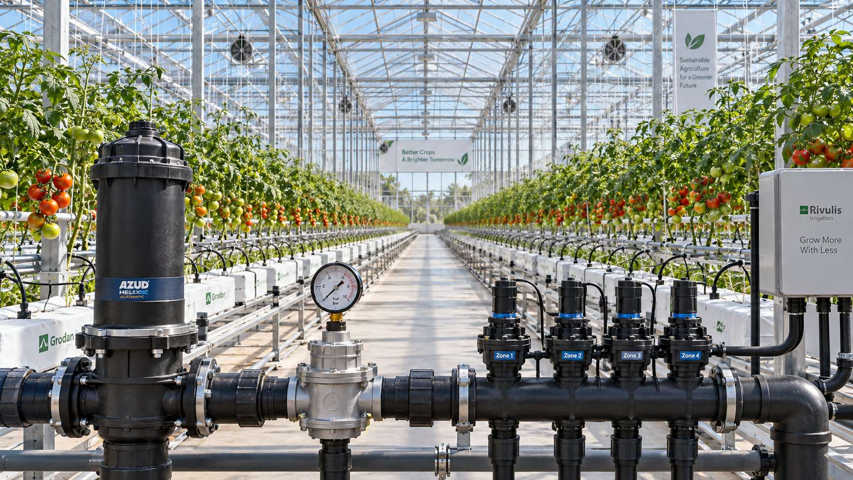 Greenhouse Drip Irrigation System Design: Sizing Zones, Flow Rates, and Pressure