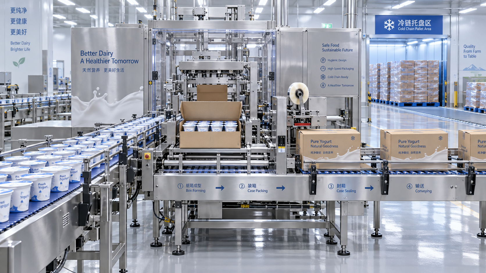 Selecting Secondary Dairy Packaging Systems for Hygienic, High-Speed Distribution