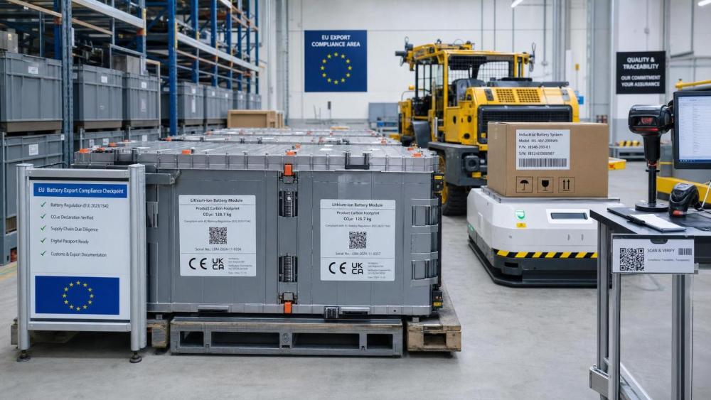 EU Carbon Label Rule Targets Industrial Battery Exports EU Carbon Label Rule Targets Industrial Battery Exports