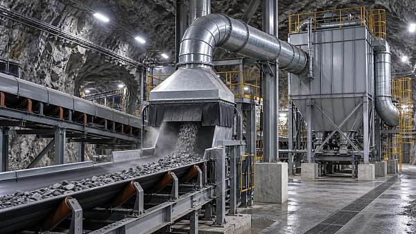 How mine ventilation systems control dust at the source