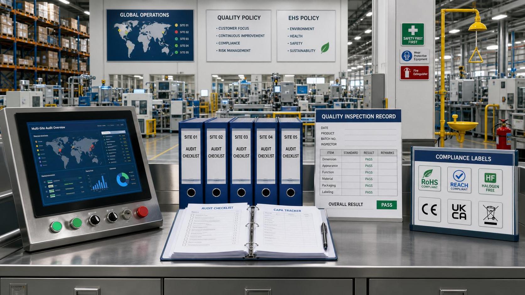 Industrial Compliance Standards Audit Checklist for Multi-Site Operations