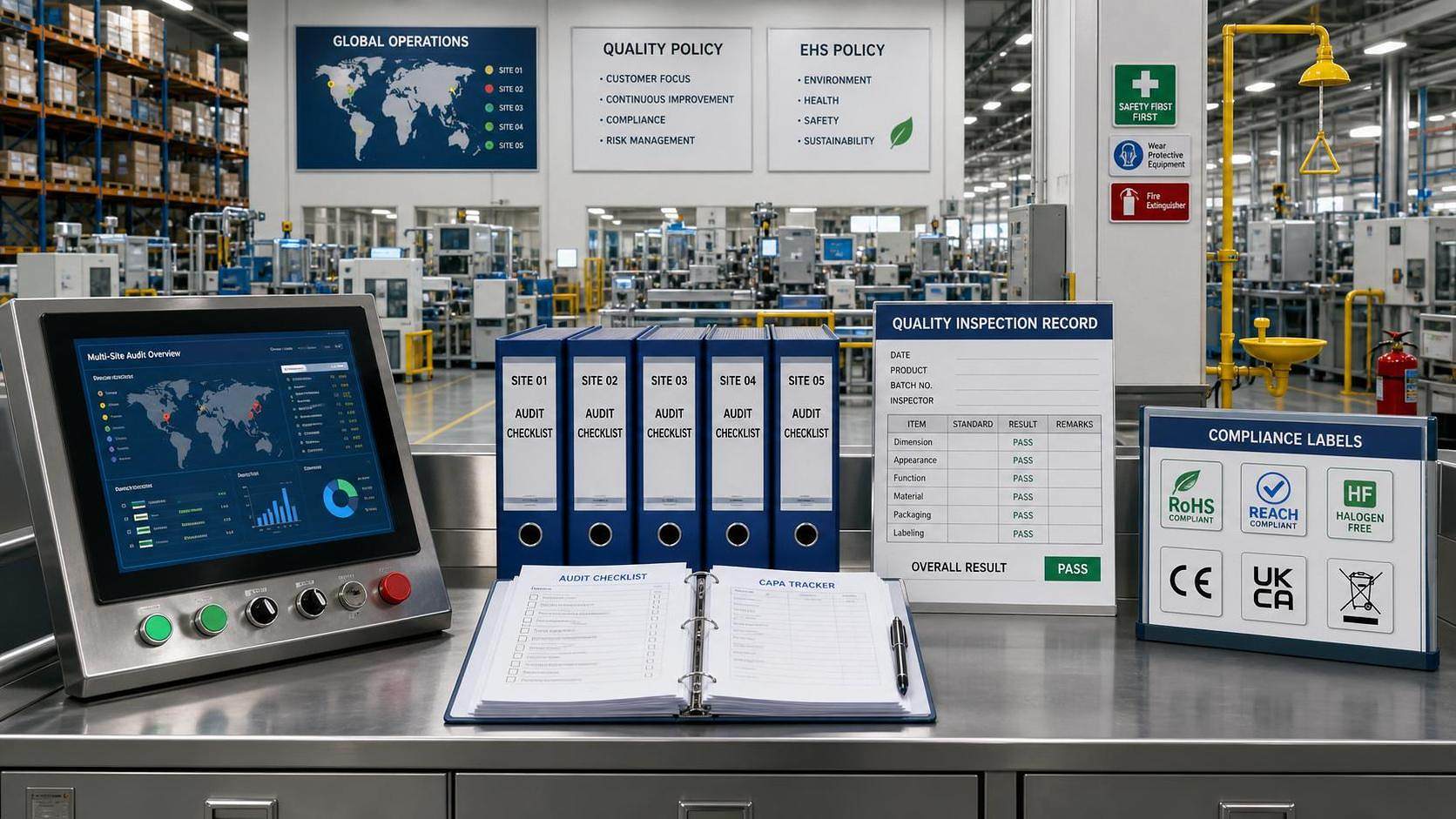 Industrial Compliance Standards Audit Checklist for Multi-Site Operations