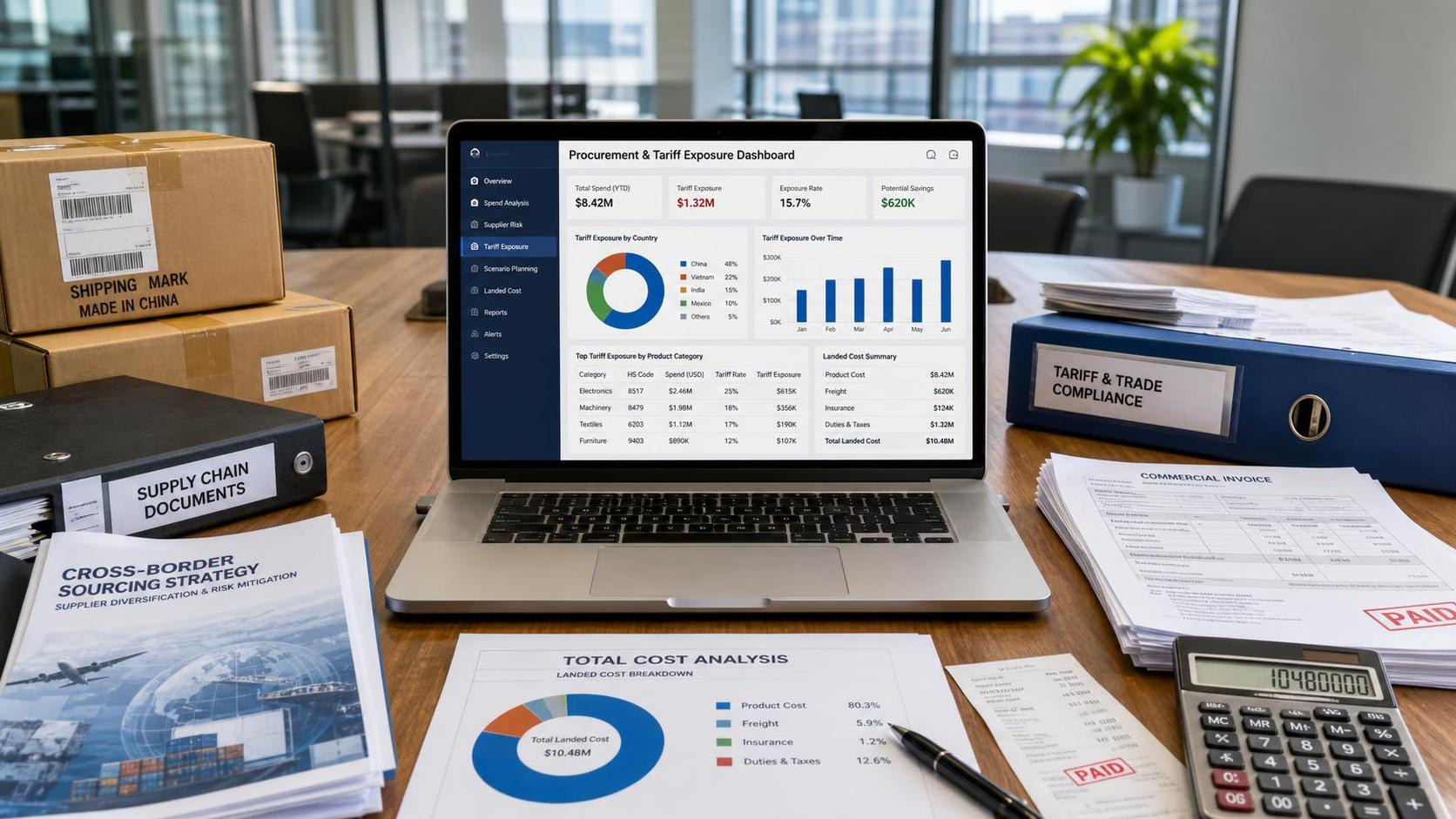 When does a tariff exposure analysis tool justify the cost?