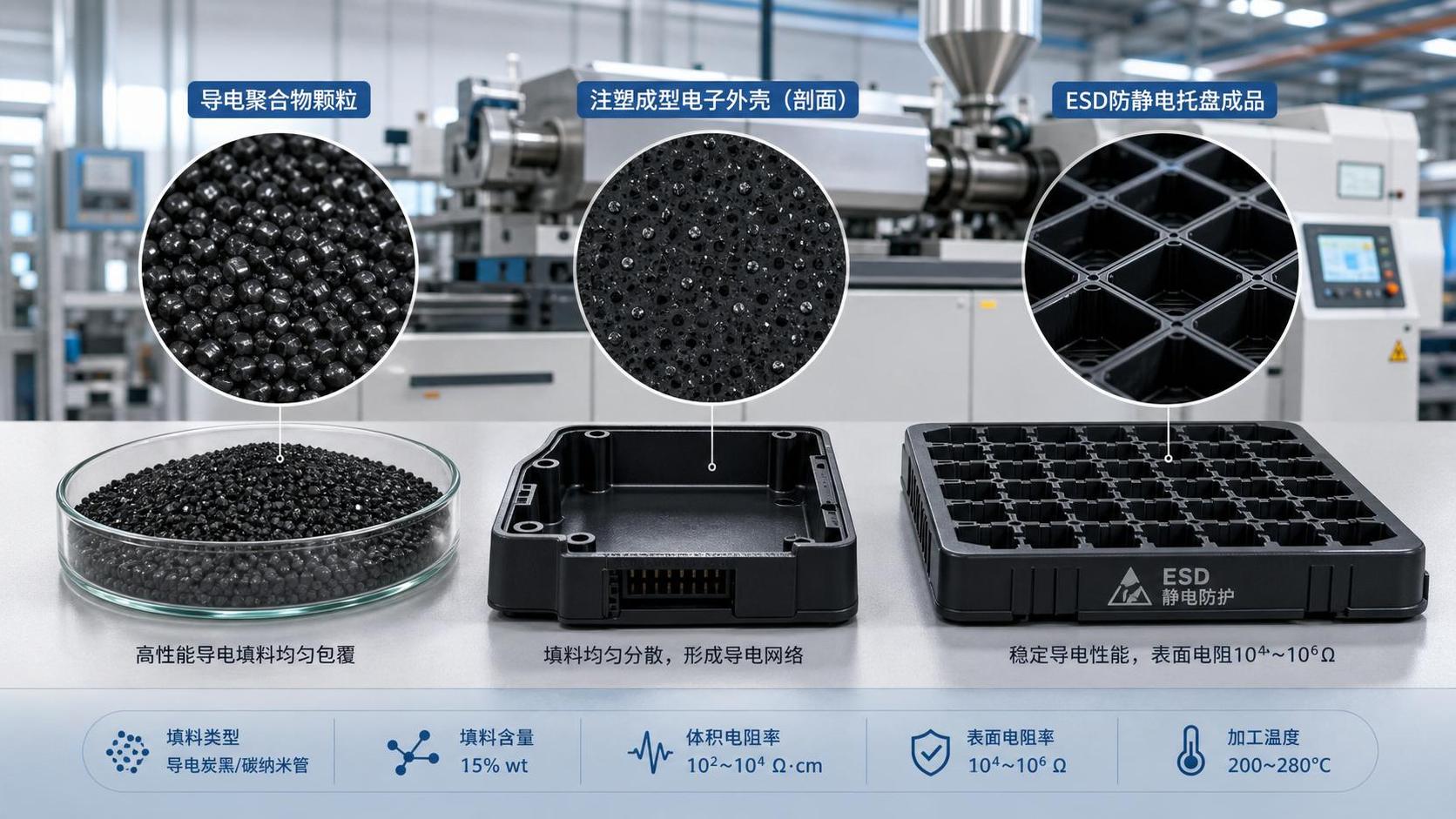 Conductive Polymer Compounds: Key Trade-Offs in Processing and Performance