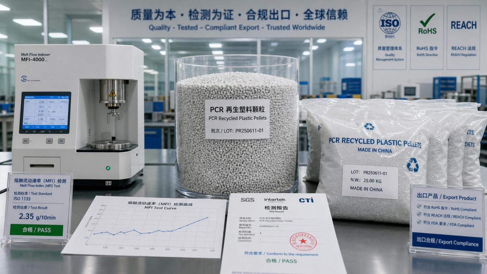 China Tightens PCR Pellet Export Checks on MFR Variability