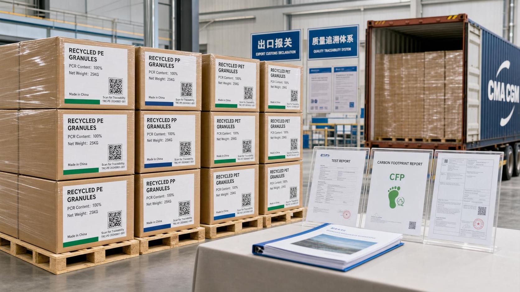 Yangtze Delta Traceability Codes Mandated for PCR Resin Exports