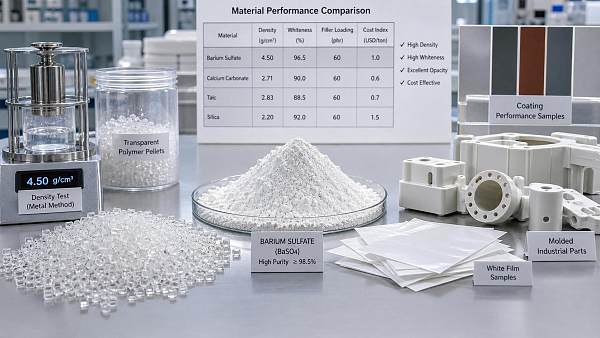 How Barium Sulfate Mineral Fillers Affect Density, Brightness, and Cost