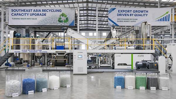China's PCR Plastic Equipment Exports Rise 37% as Southeast Asia Leads