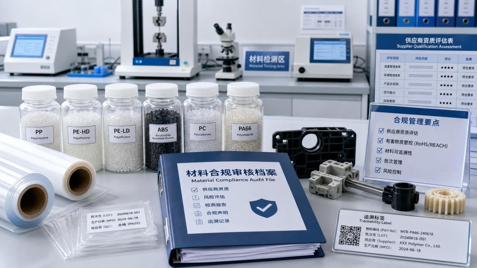 How to Qualify Polymer Material Suppliers for Risk Assessment and Compliance
