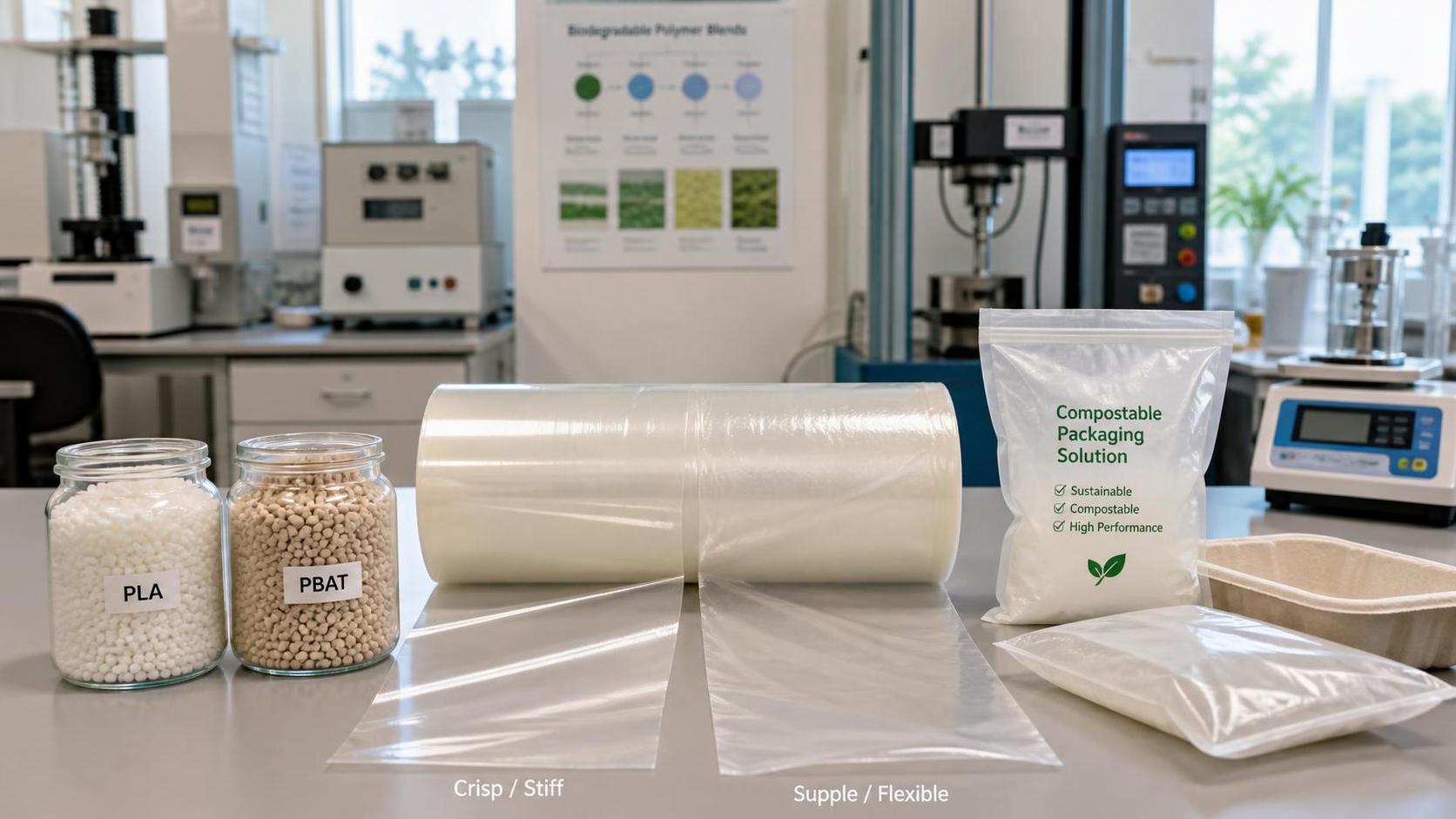 How PLA PBAT Resin Blend Ratio Affects Flexibility and Compostability