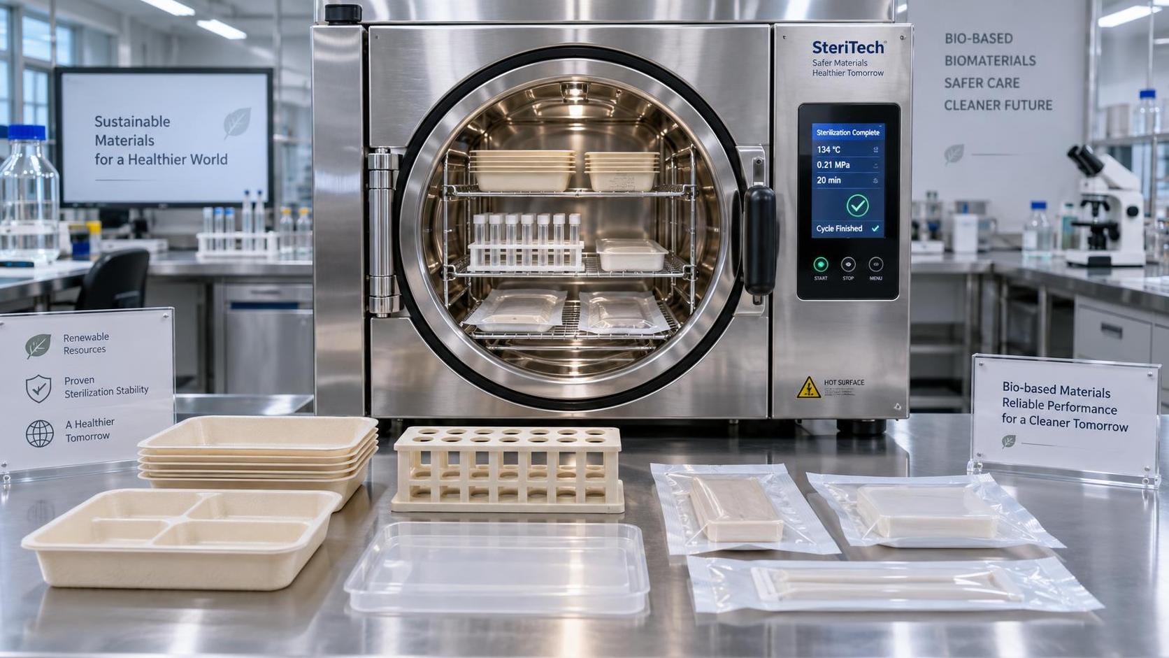 Are Biopolymer Materials Suitable for High-Temperature Sterilization?