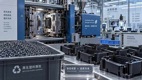 When does recycled injection moulding compound affect part quality?