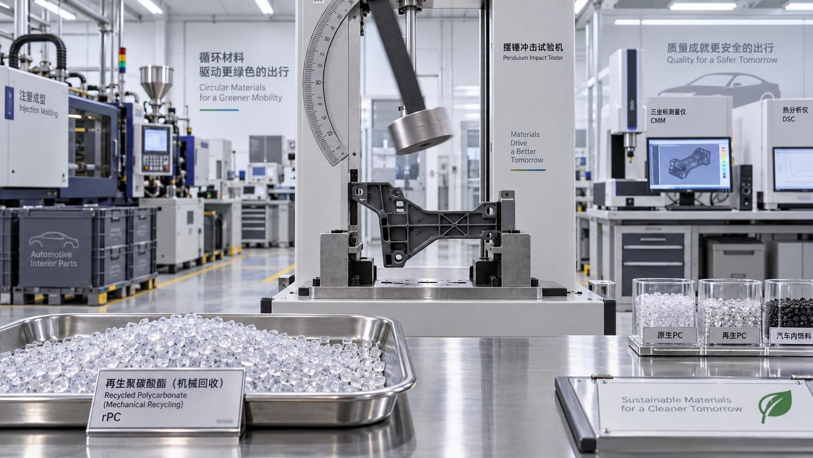 Can mechanically recycled automotive polycarbonate meet impact needs?