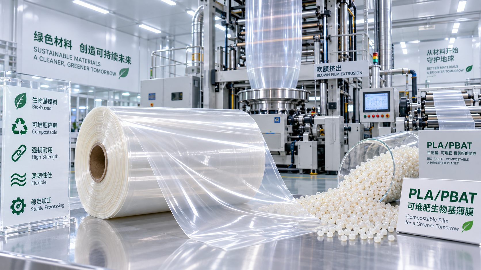 PLA/PBAT Blends: How They Balance Compostability, Strength, and Processability