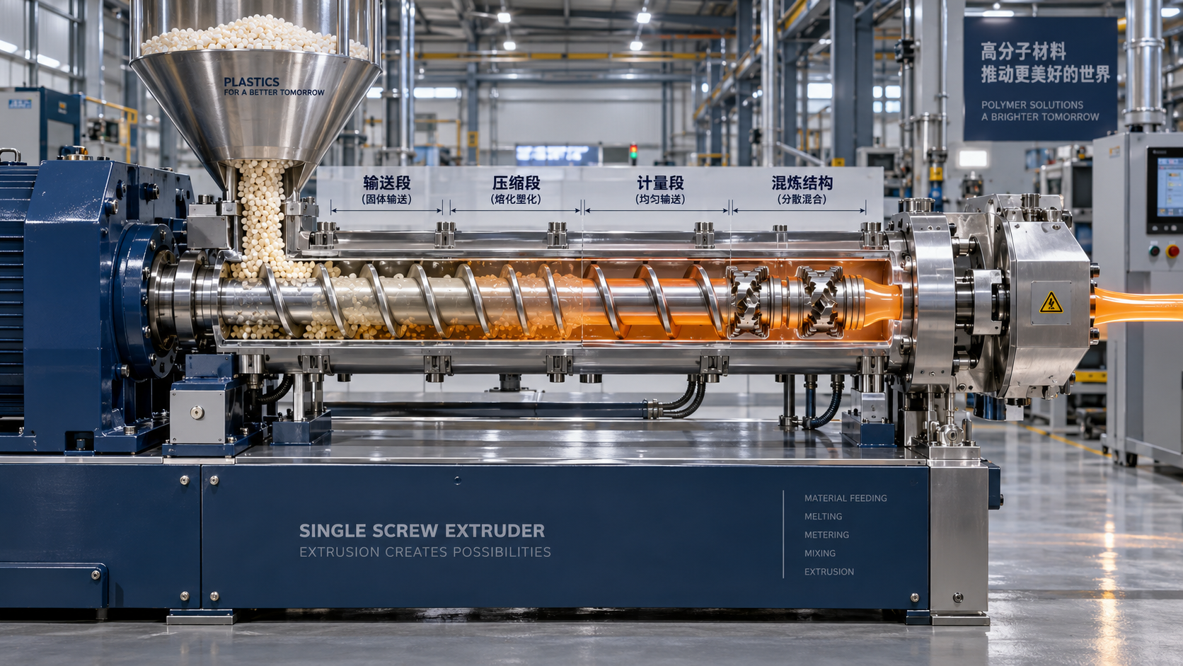 How screw design affects melt uniformity in single-screw extrusion
