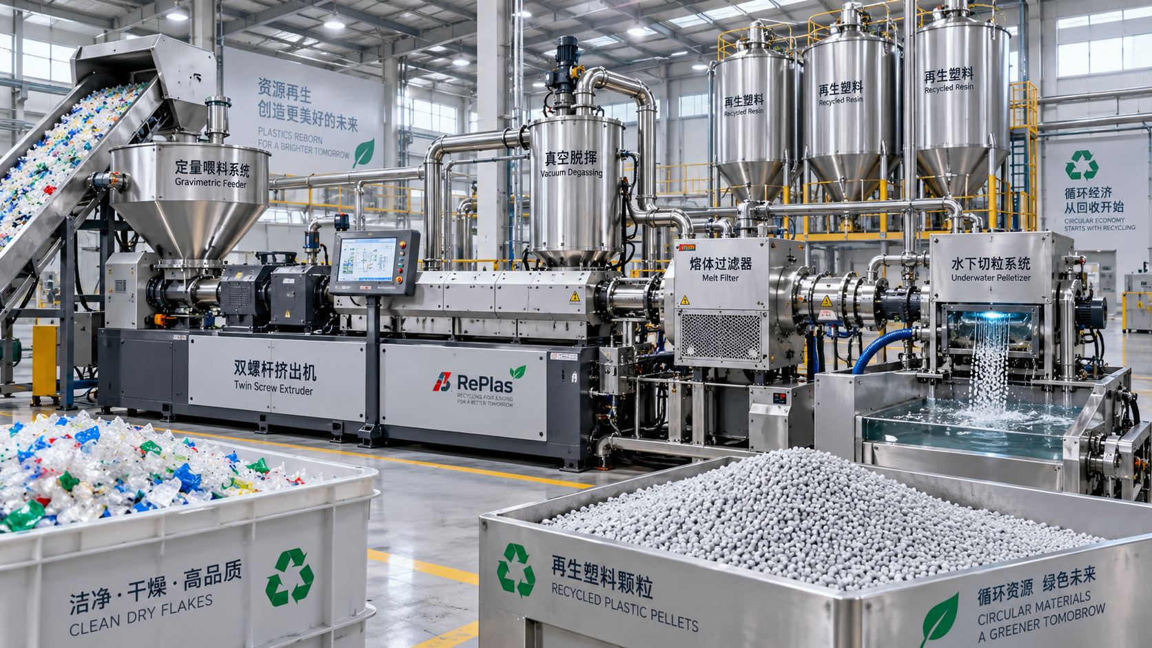 How to size a plastic extrusion line for recycling output targets