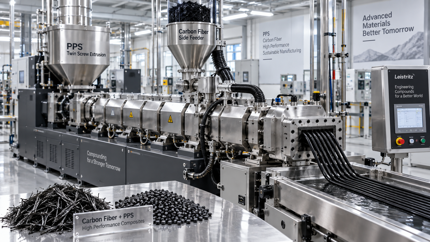 How to limit fiber breakage in carbon fiber-reinforced PPS compounds