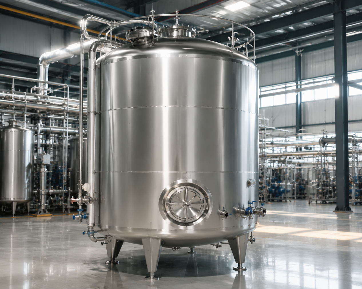 Insulated Stainless Steel Industrial Liquid Tanks