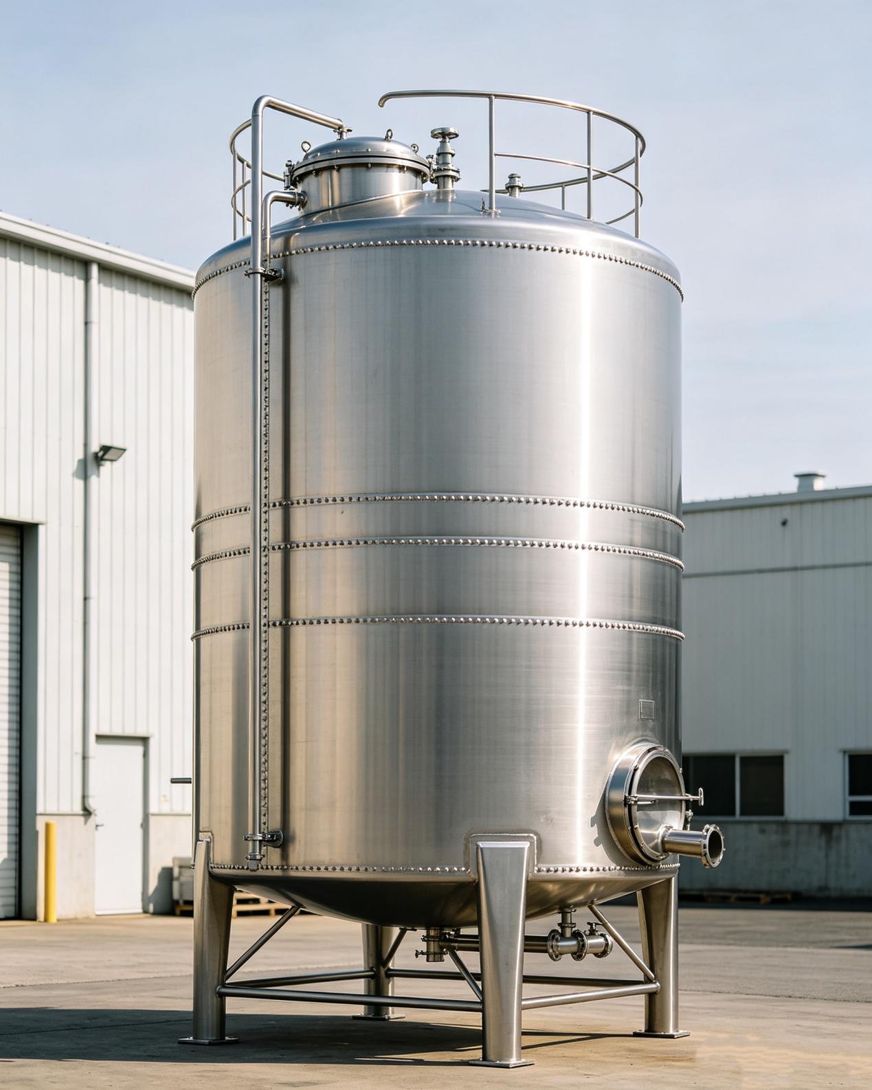 Insulated Stainless Steel Industrial Liquid Tanks